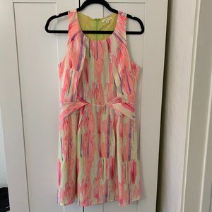 Under Skies pastel watercolor dress - size M